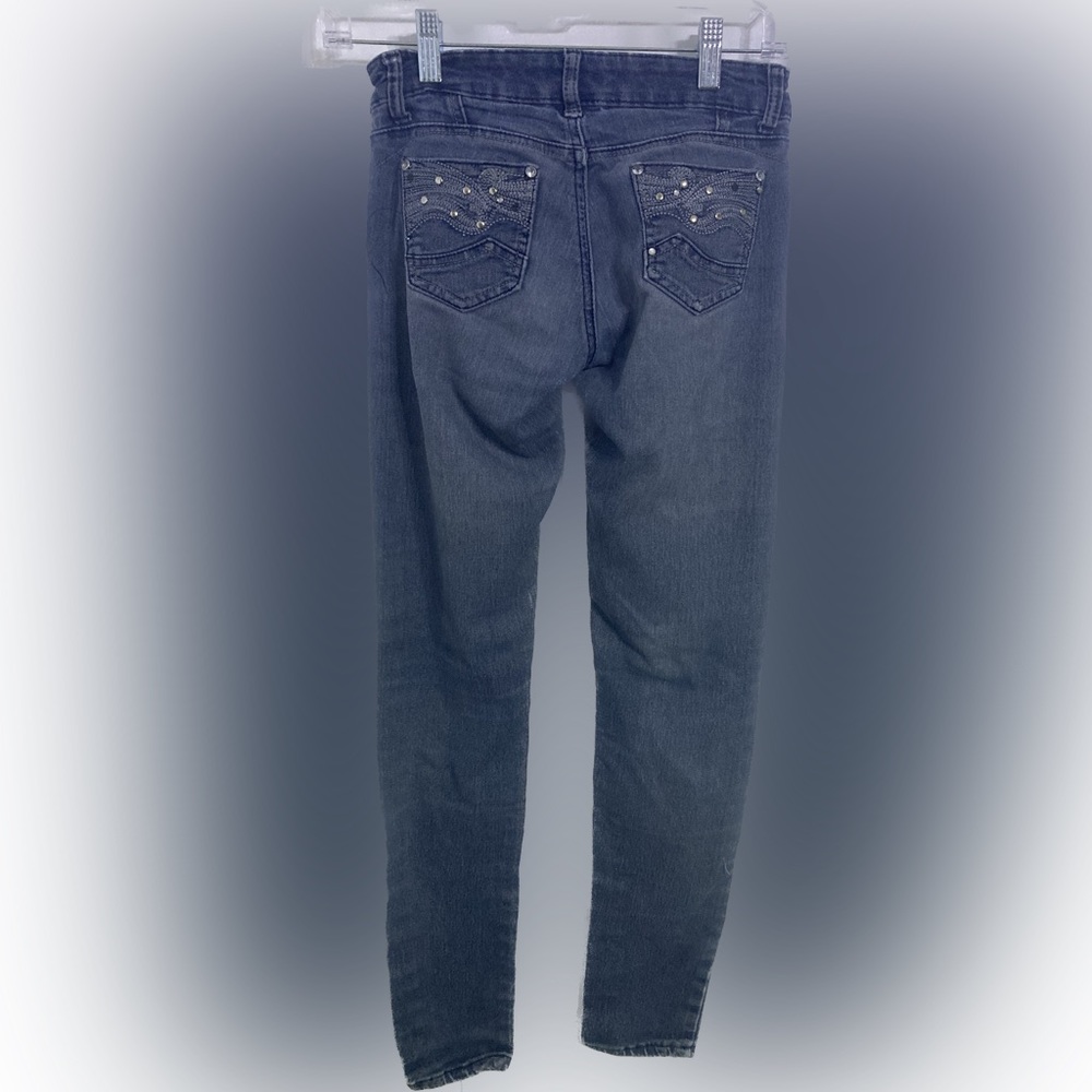 L'square Womens Stretch Skinny Blue Denim Jeans Size 0